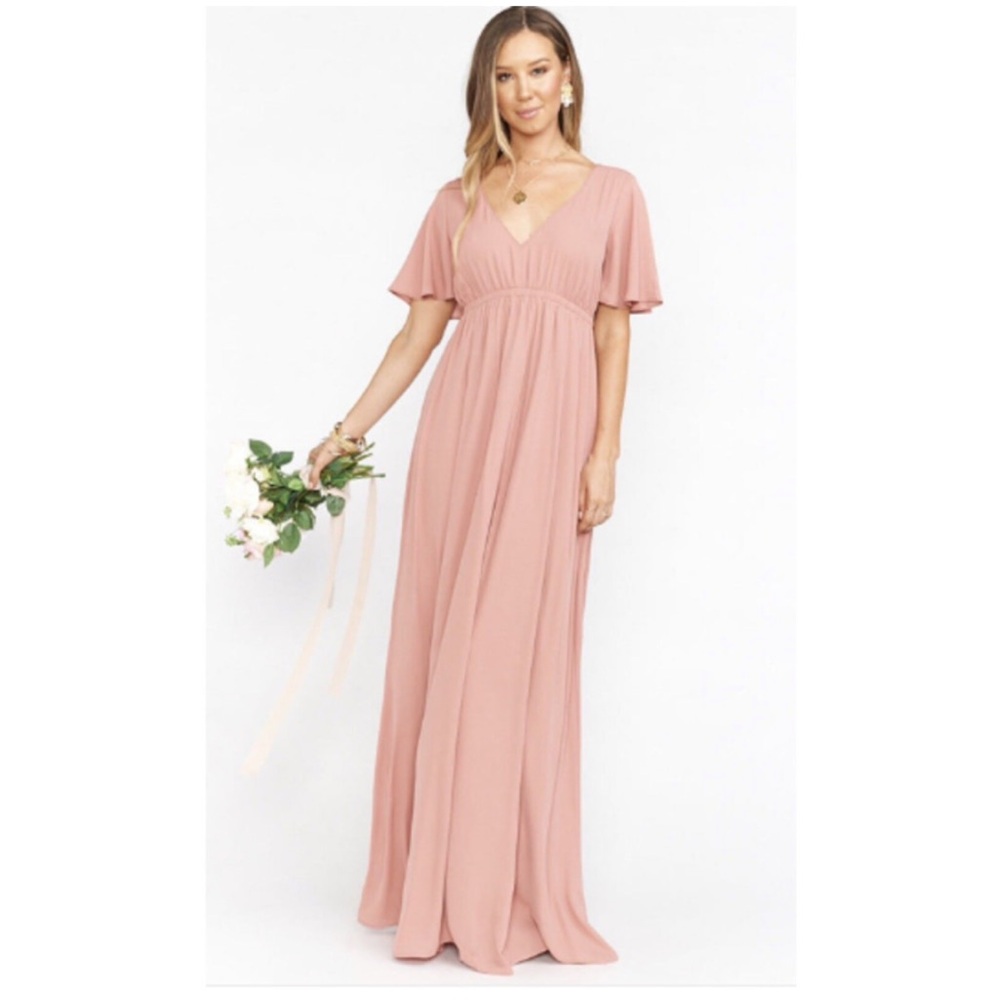 New Show Me Your Mumu Dusty Blush Maxi Dress.